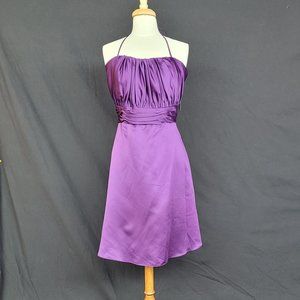 Brand NWT short cocktail dress purple sz 18